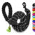 Black dog leash in colours